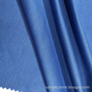 Blue Polyester Spandex Roma Knitted Fabric